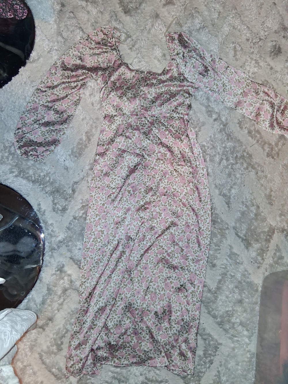 All in Favor Pink Floral Maxi Dress